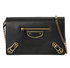 City Wallet On Chain, &pound;495, Handbags, Black, Leather, Front view